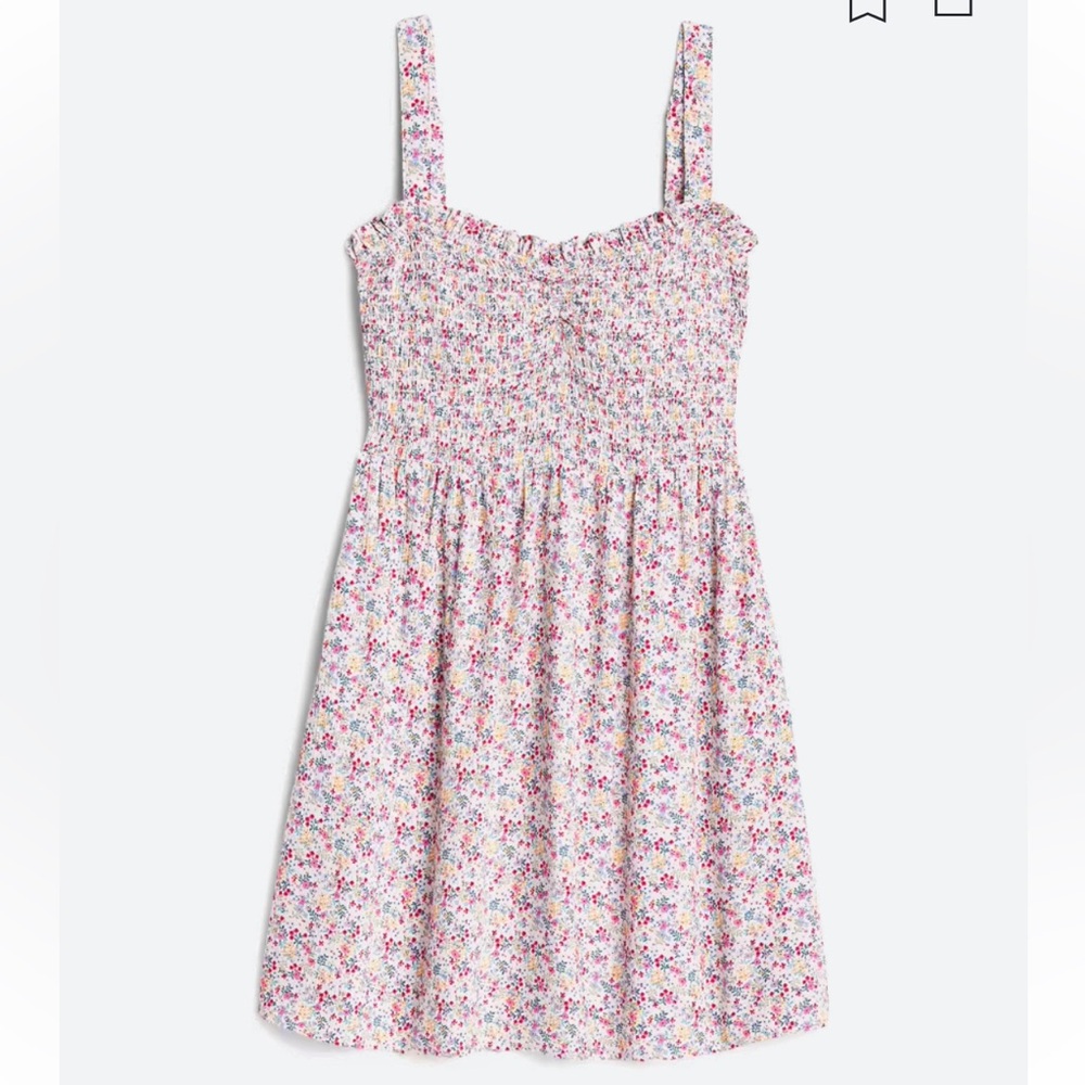 Market & Spruce Yara Smocked Sweetheart Dress in Pink, Size XXL